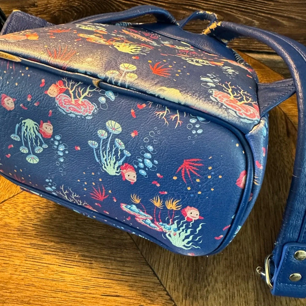 Loungefly Studio Ghibli Ponyo Mini Backpack (Wear on Straps Bag)‎ See Photos